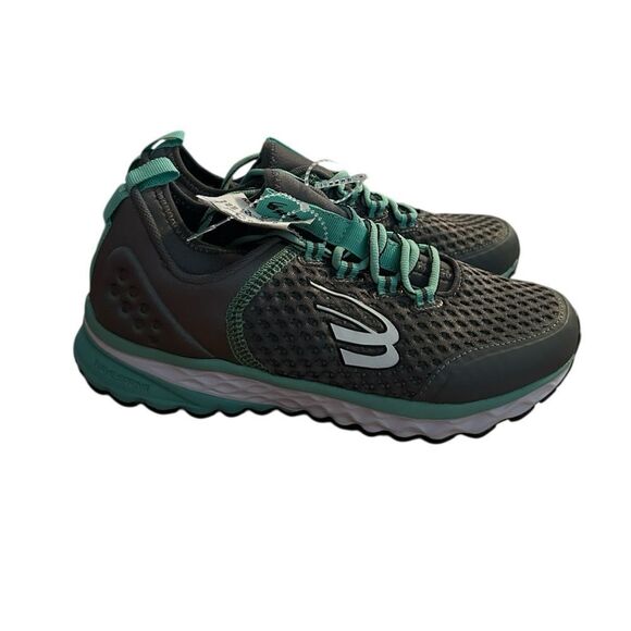 NEW SPIRA women’s phoenix running shoes medium width charcoal mint white 7 - Picture 1 of 7